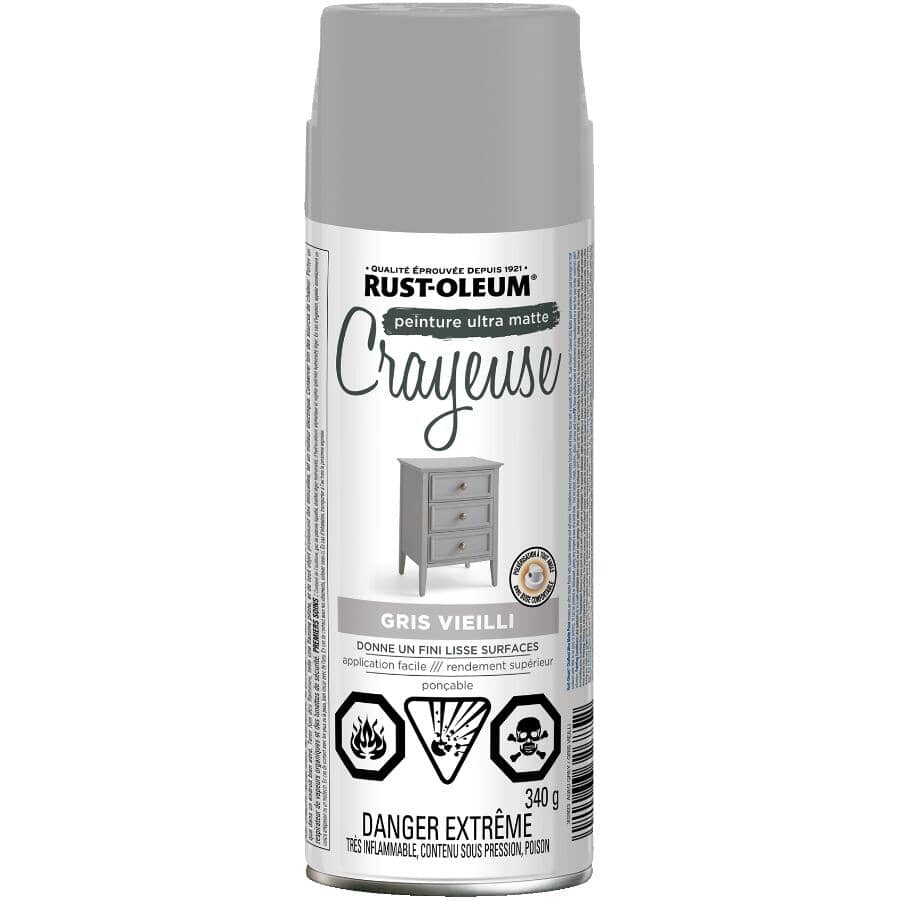 Chalked Ultra Matte Spray Paint - Aged Grey, 340 g