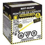 Inverted Striping Acrylic Spray Paint - Yellow, 510 g, 6 Pack