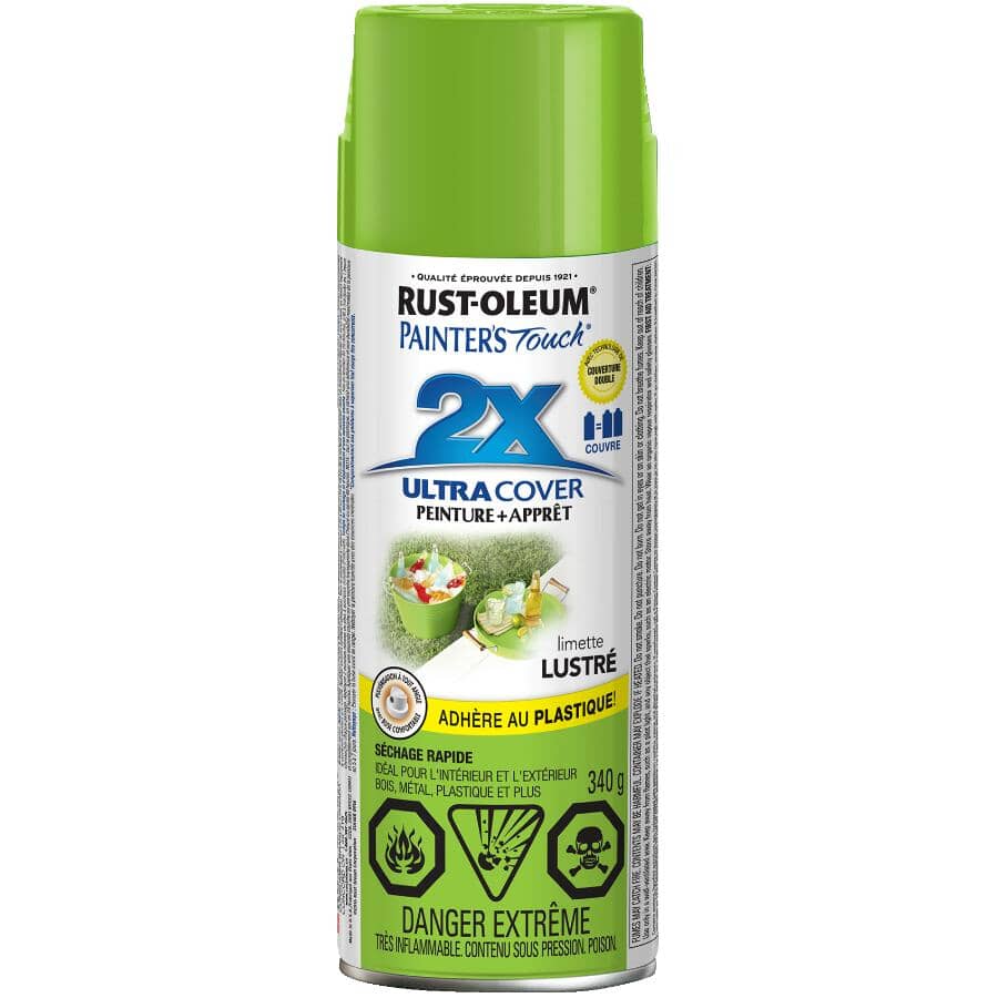 Painter's Touch 2X Ultra Cover Spray Paint - Gloss Key Lime, 340 g