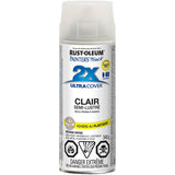 Painter's Touch 2X Ultra Cover Spray Paint - Semi-Gloss Clear, 340 g