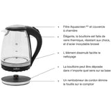 Cordless Glass Kettle - 1100W, 1.5 L