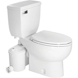 4.8 L Sanibest Pro Elongated Toilet - with Pump, 16.75" Accessible Height, White
