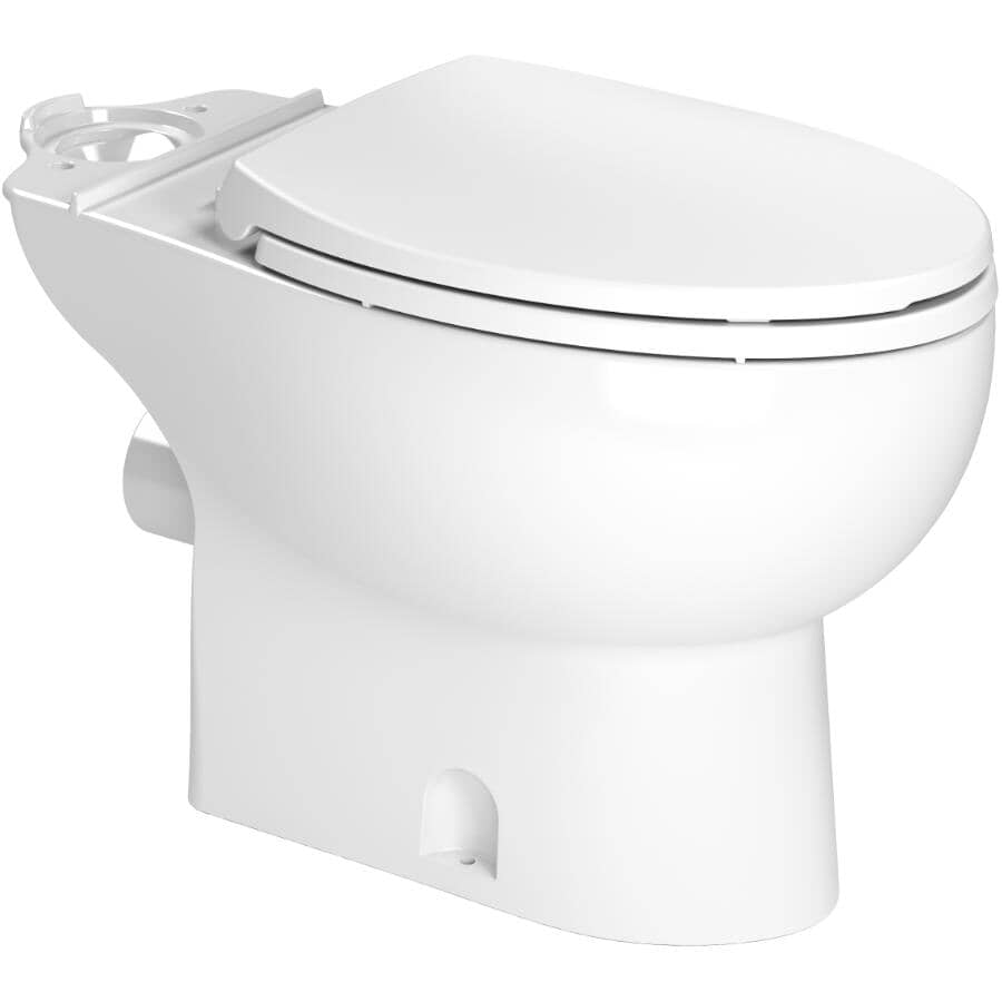 4.8 L Sanibest Pro Elongated Toilet - with Pump, 16.75" Accessible Height, White