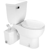 4.8 L Saniplus Round Toilet - with Pump, 16.75" Accessible Height, White