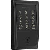 Matte Black Electronic Encode WiFi Deadbolt, with Century Trim