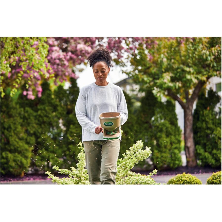 Green Hand Held Fertilizer Spreader