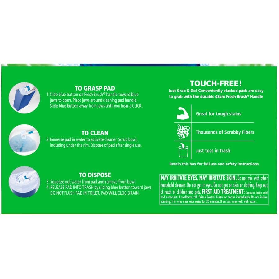 Fresh Toilet Brush Refills - 8 Pack