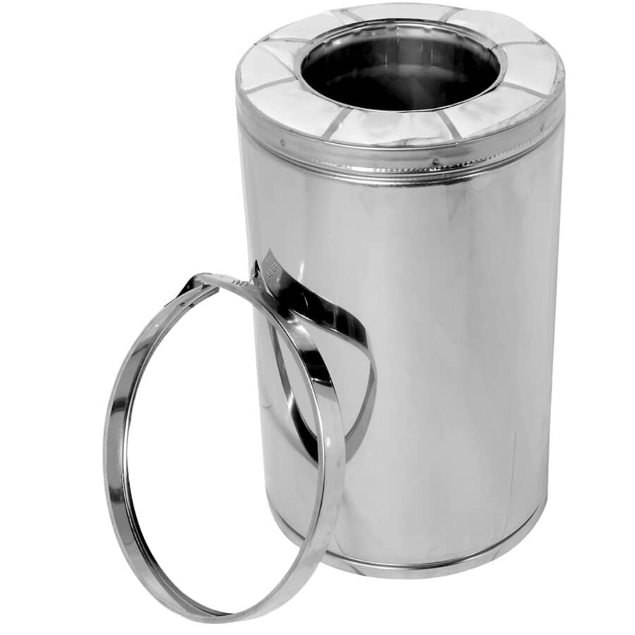 6" x 18" Insulated Chimney Pipe - 2" Insulation