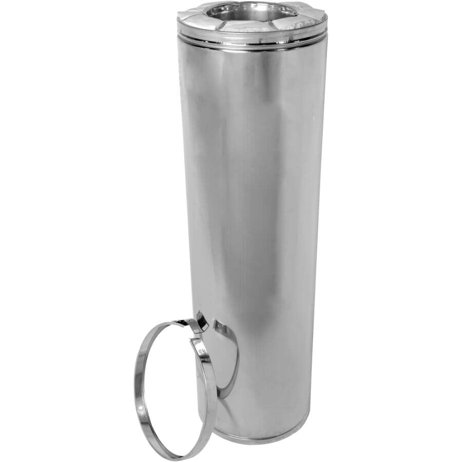 6" x 36" Insulated Chimney Pipe - 2" Insulation