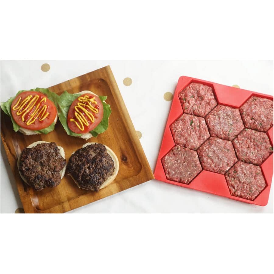 Burger Master Burger Press & Freezer Container - 8 Pc
