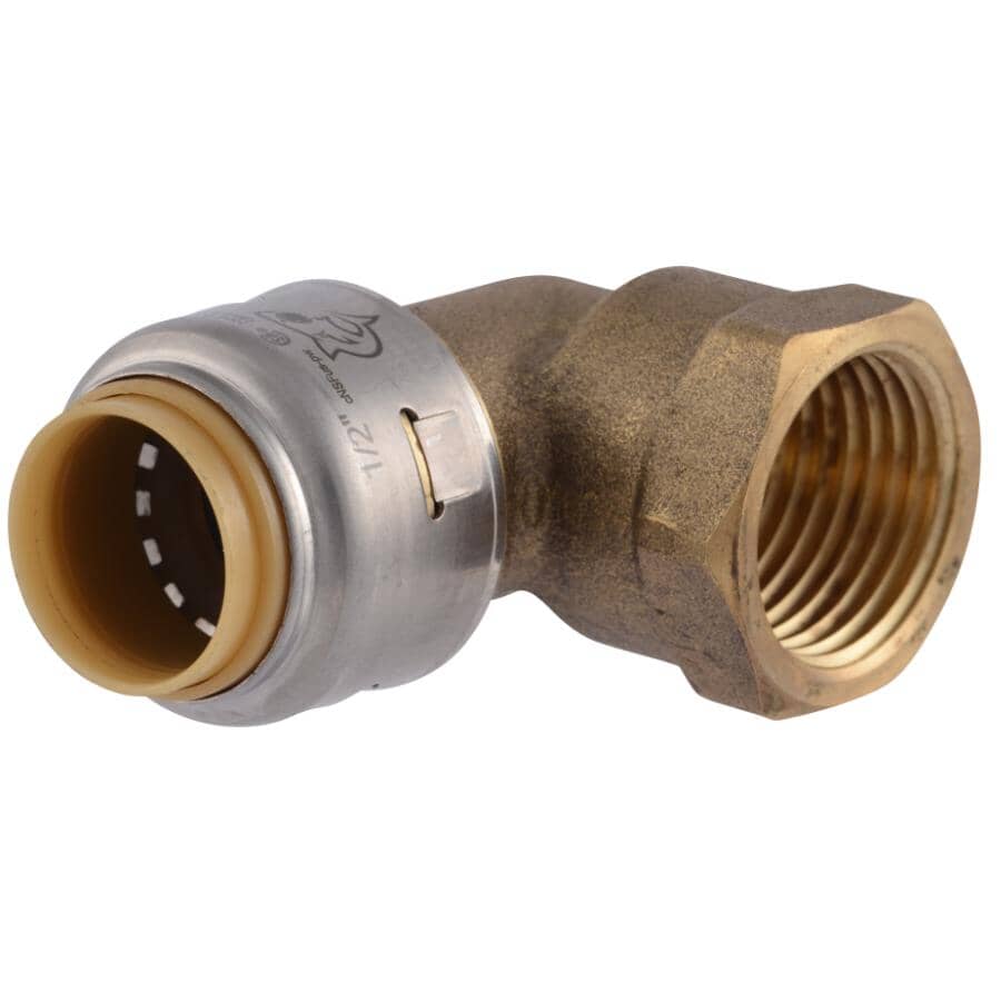 1/2" Brass 90 Degree Female Elbow