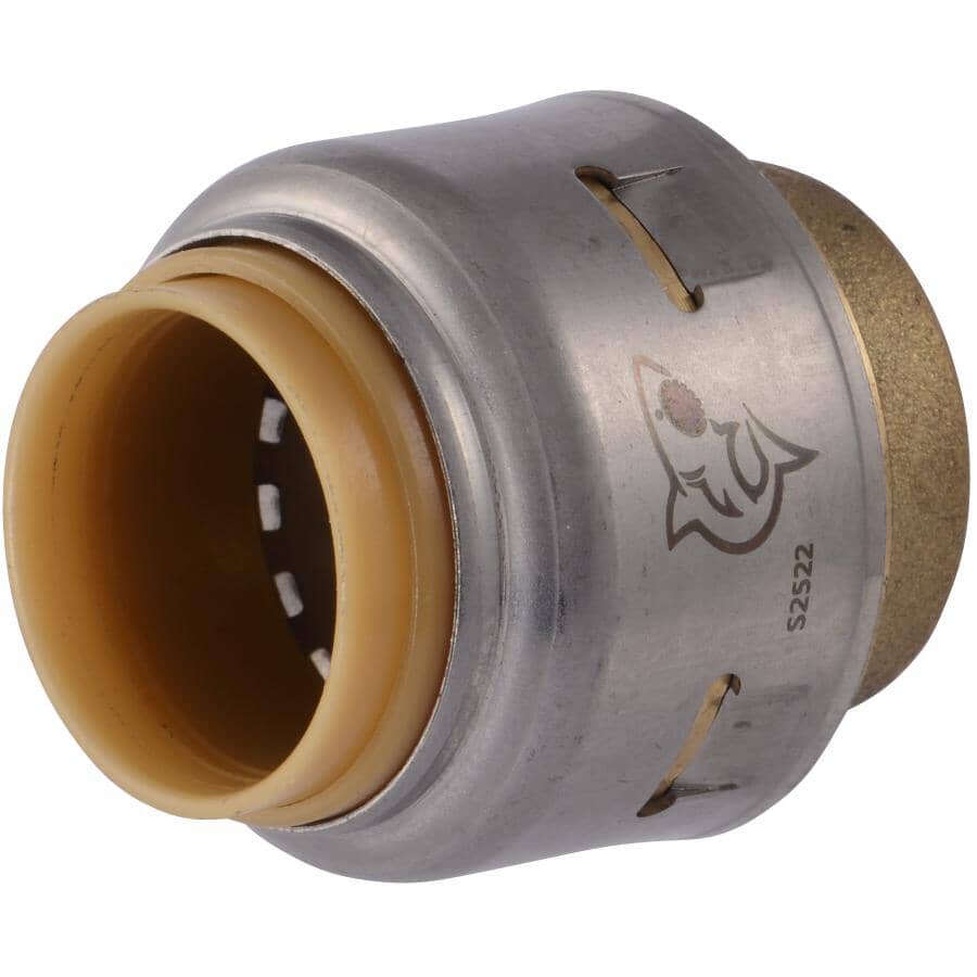 1/2" Push Fit Brass End Cap
