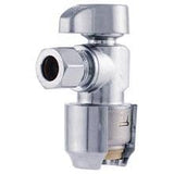 1/2” Push Fit x 3/8" Compression Brass Angle Stop Valve