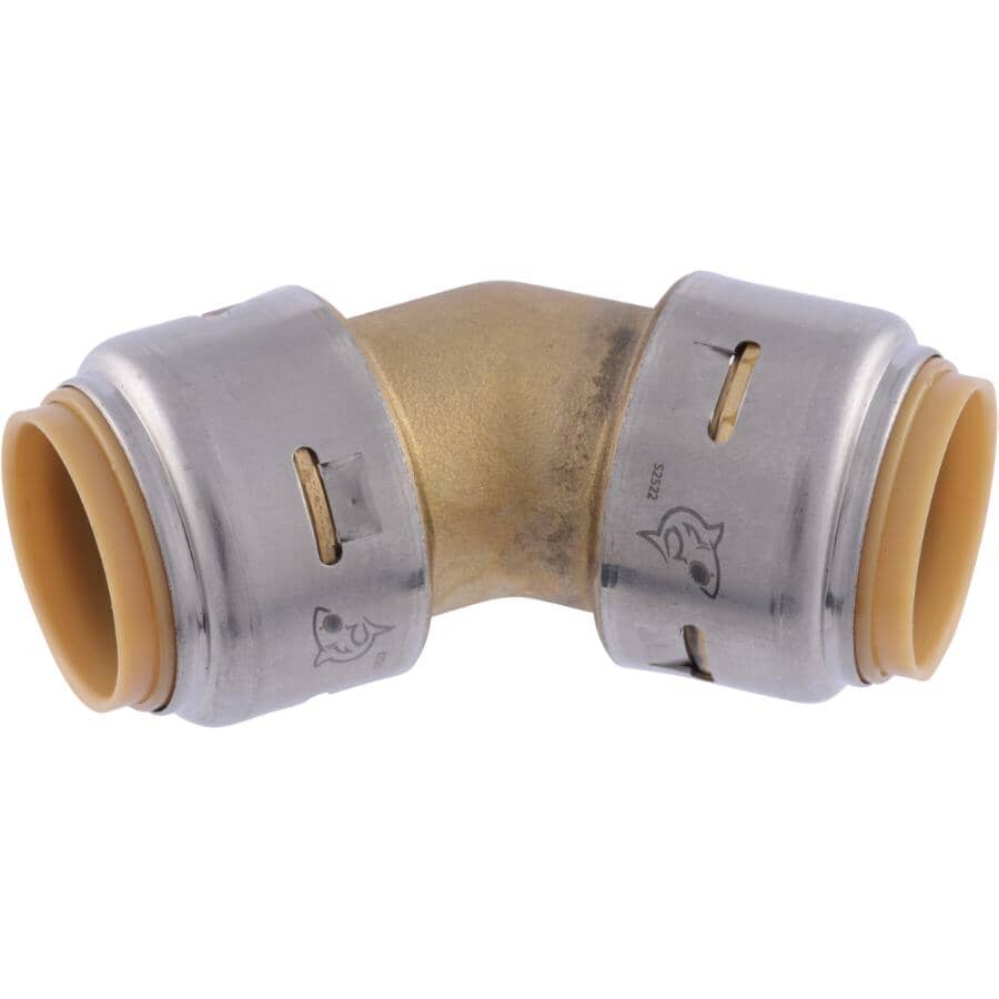 3/4" Push Fit Brass 45 Degree Elbow