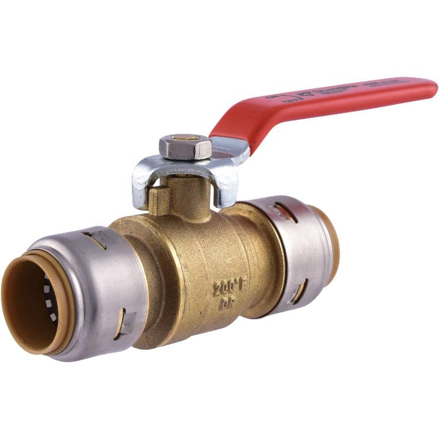 3/4" Push Fit Brass Ball Valve