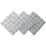 3/8" Medium Duty Felt Pads - White, 75 Pack