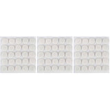 3/8" Medium Duty Felt Pads - White, 75 Pack