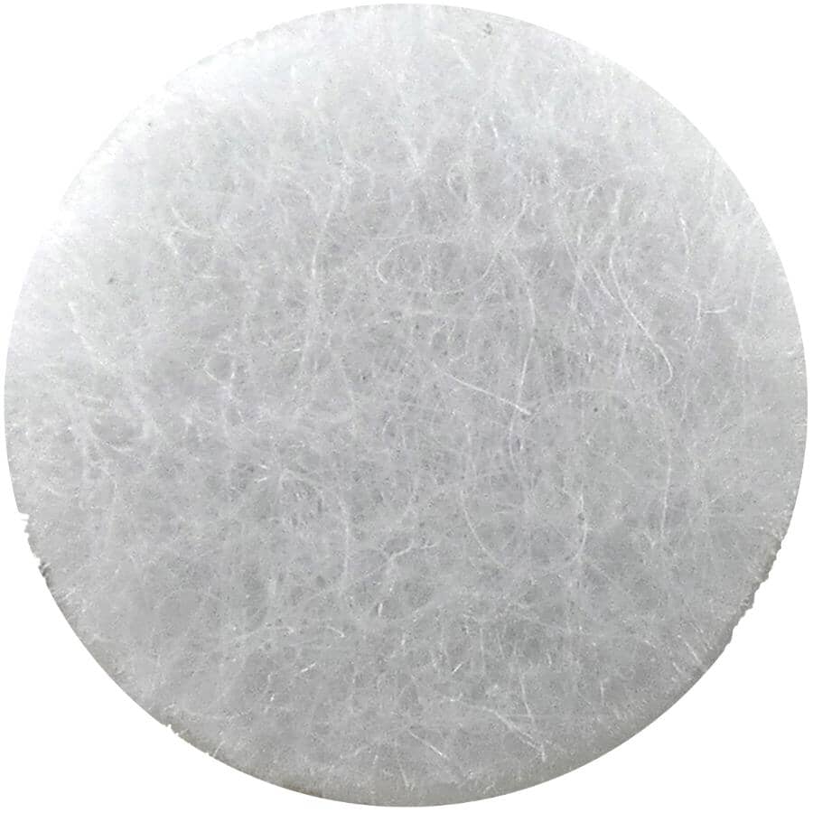 3/8" Medium Duty Felt Pads - White, 75 Pack