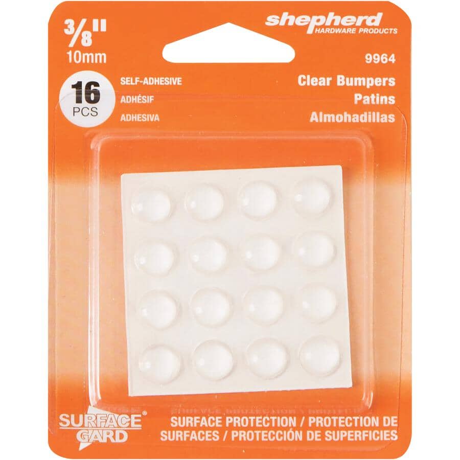 3/8" Vinyl Furniture Pads - Clear, 16 Pack