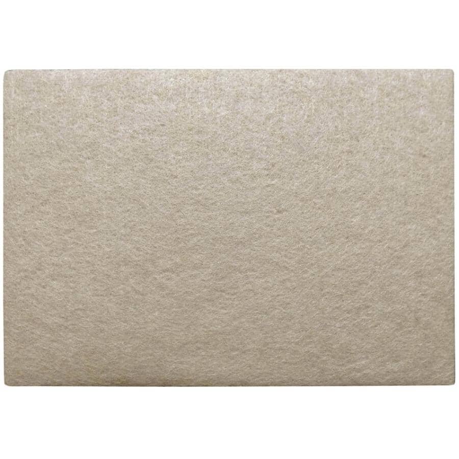 6" x 4-1/4" Rectangular Heavy Duty Felt Pads - 2 Pack