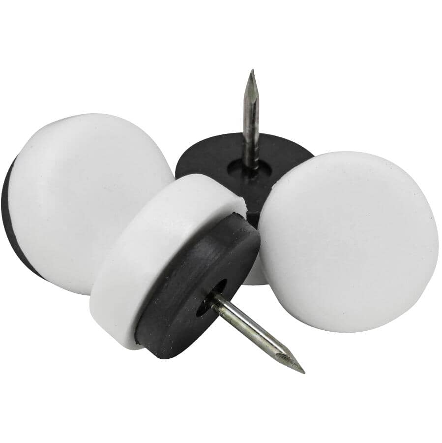 7/8" Nylon Nail-On Glides - 4 Pack