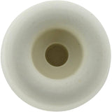 7/8" Off-White Screw-In Rubber Furniture Pads - 4 Pack