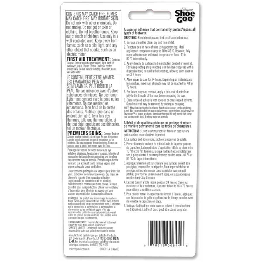 Shoe Repair & Protective Coating Adhesive - 109.4 ml