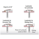 Edelweiss 2-In-1 Laminate Moulding - 72"