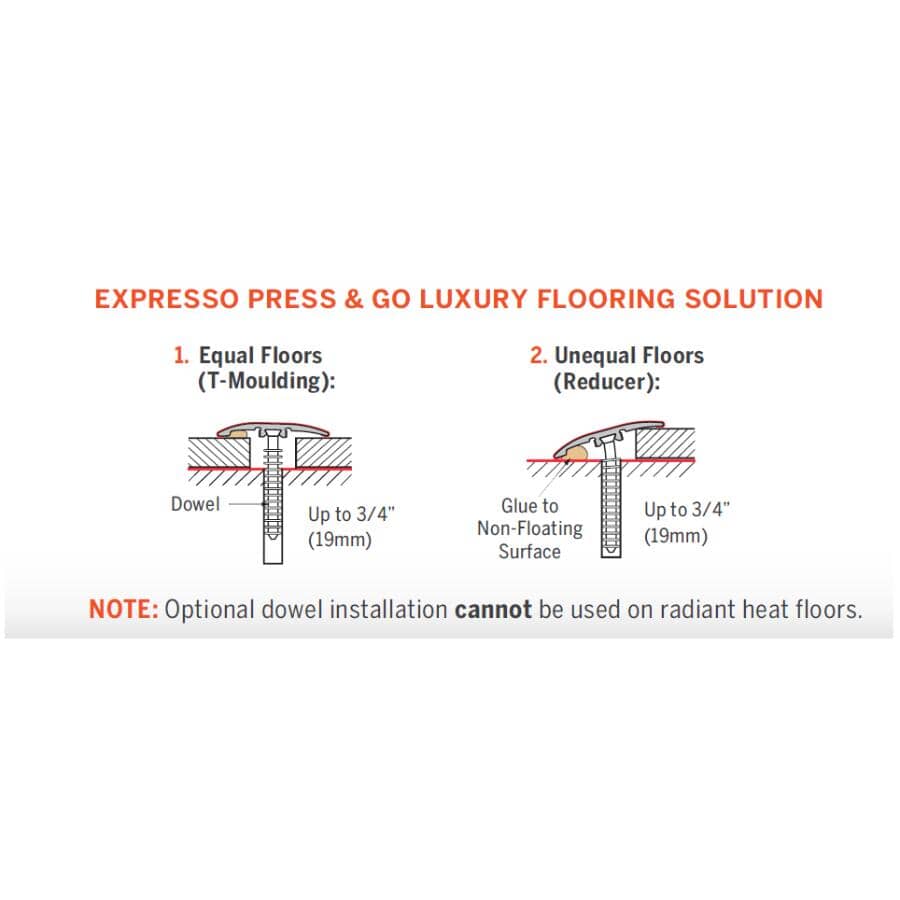 Edelweiss 2-In-1 Laminate Moulding - 72"