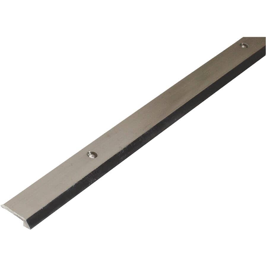 Polished Silver Aluminum Tile Edging - 1/8" x 3'