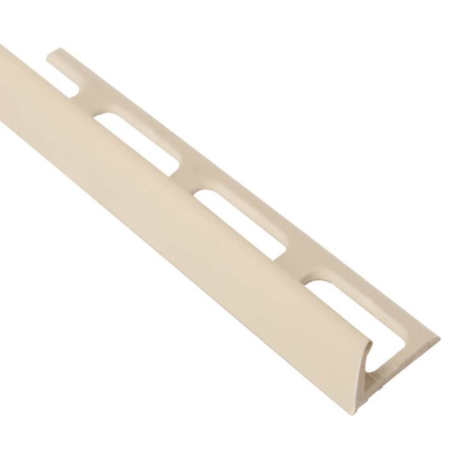 Vinyl Tile Edging - Bone, 1/4" x 8'