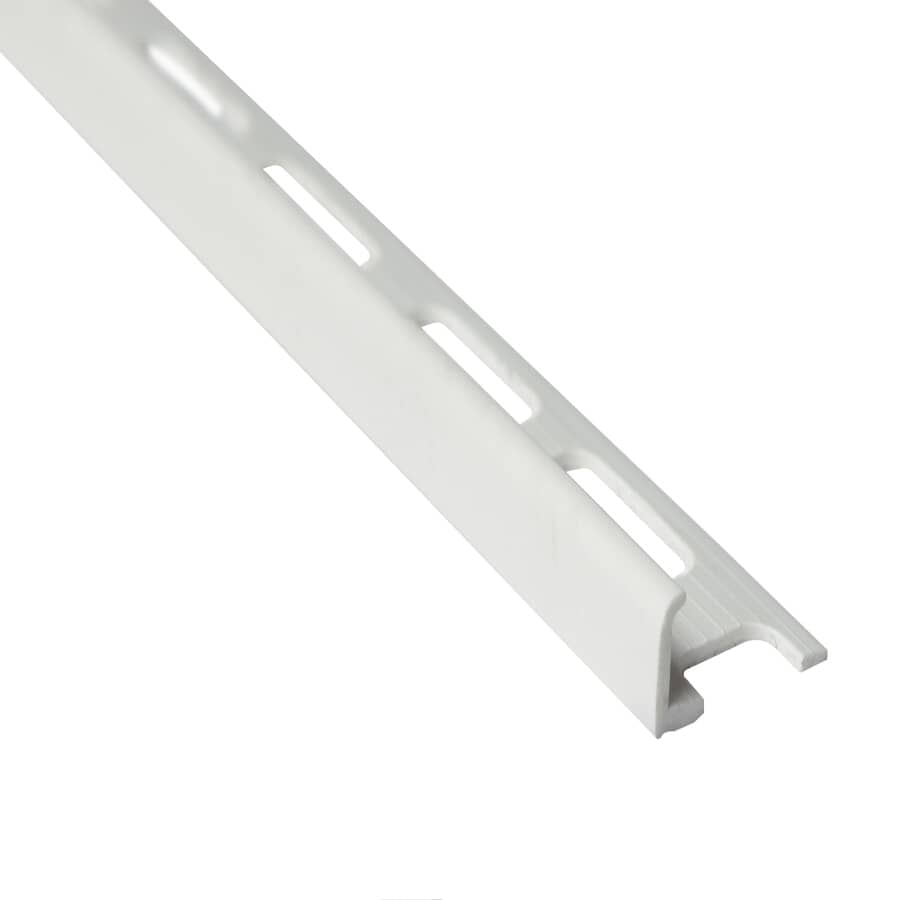 Vinyl Tile Edging - White, 3/8" x 8'