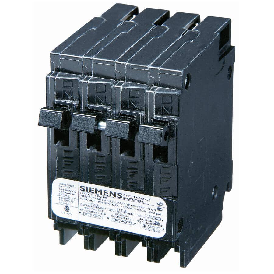 15/20 Amp Quadplex Circuit Breaker