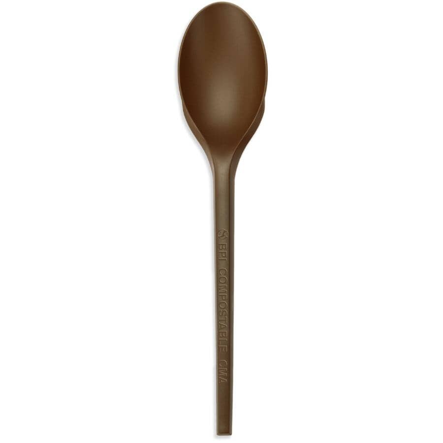 Compostable Spoons - Brown, 24 Pack