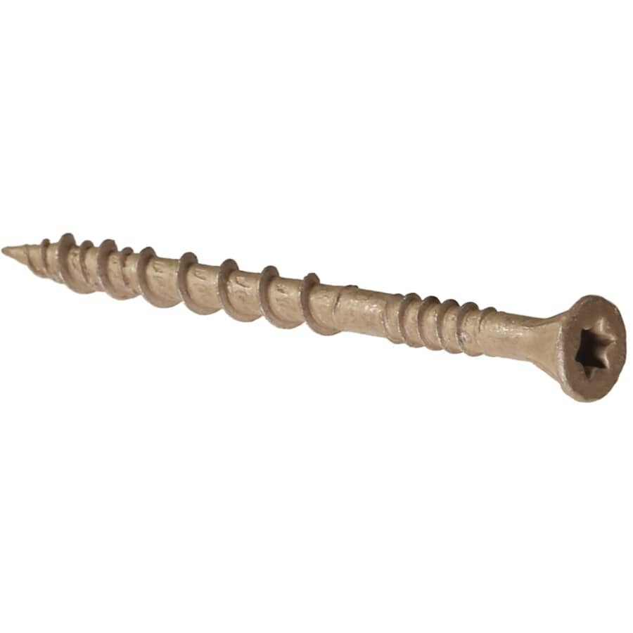 1000 Pack #10 x 2-1/2" Tan Star Drive Strip Wood Deck Screws