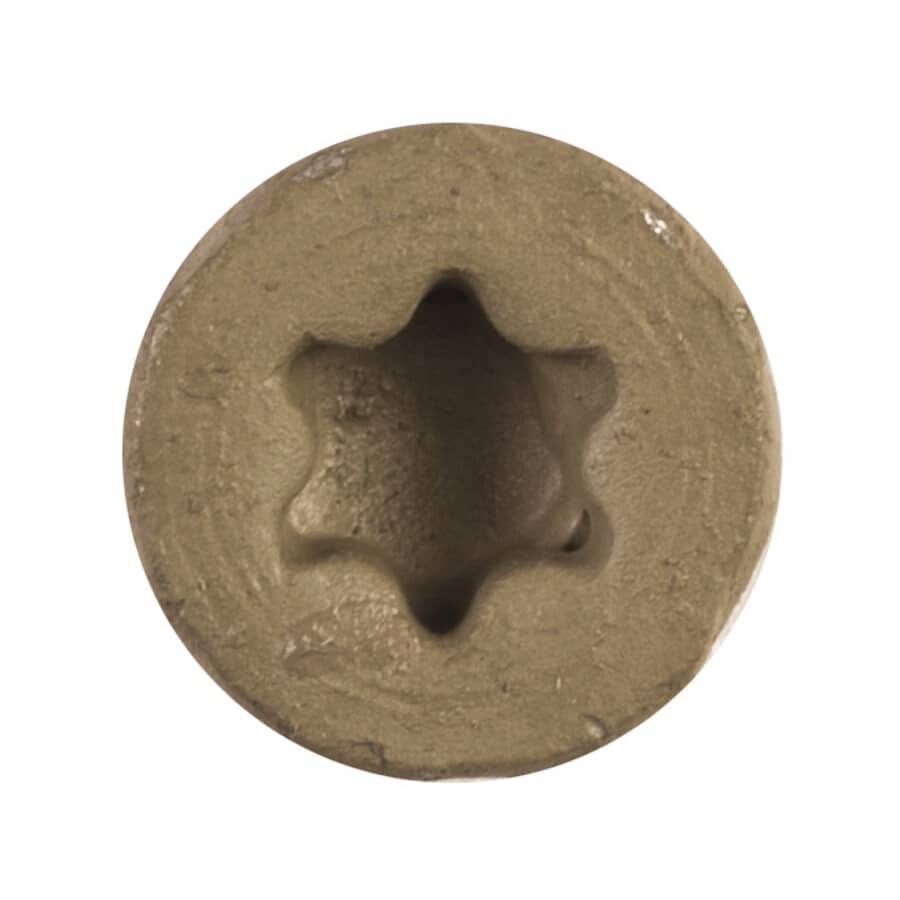 1000 Pack #10 x 2-1/2" Tan Star Drive Strip Wood Deck Screws