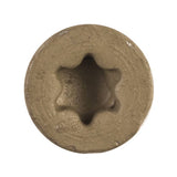 1000 Pack #10 x 2-1/2" Tan Star Drive Strip Wood Deck Screws