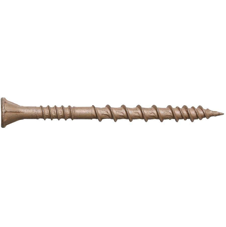 1000 Pack #10 x 2-1/2" Tan Star Drive Strip Wood Deck Screws