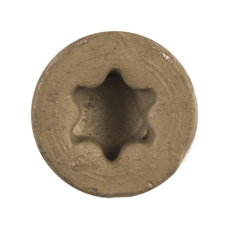 1000 Pack #10 x 3" Tan Star Drive Deck Strip Wood Screws