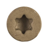 1000 Pack #10 x 3" Tan Star Drive Deck Strip Wood Screws