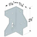 2-1/2" G185 18 Gauge 'A' Framing Angle - ZMAX Finish