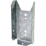2" x 4" 18 Gauge G185 Fence Bracket - ZMAX Finish