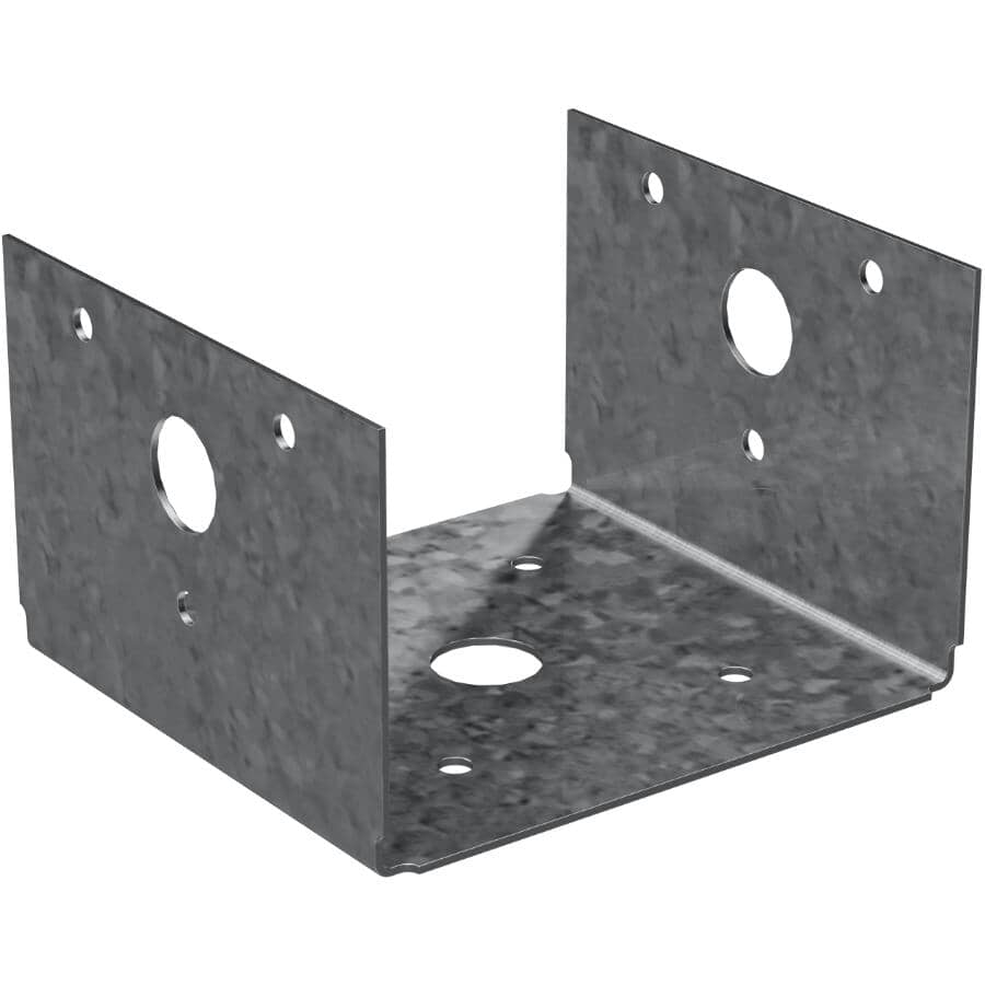 4" x 4" G185 Half Base Post Cap - ZMAX Finish