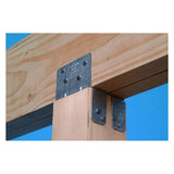 6" x 6" 18 Gauge G185 Adjustable Post Cap - ZMAX Finish