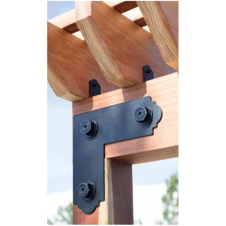 Mission L Strap Tie - for 4" x 4" Lumber, ZMAX Finish