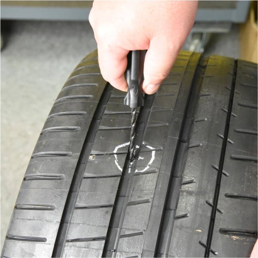 Straight Handle Tire Plug Kit - 6 Piece