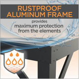 10' x 13' Yamba Aluminum Pergola - Black