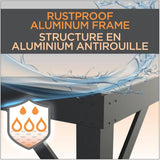 10' x 13' Yamba Aluminum Pergola - Black