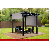 10' x 13' Yamba Aluminum Pergola - Black