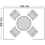 10' x 13' Yamba Aluminum Pergola - Black